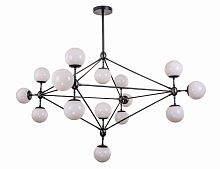 люстра modo 15 black+white черная, белые плафоны в Чите