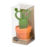 ножницы cactus с держателем, оранжевые с зеленым в Чите