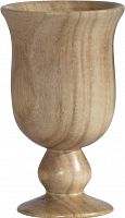 ваза кубок деревянная 13,5х18 см goblet в Чите