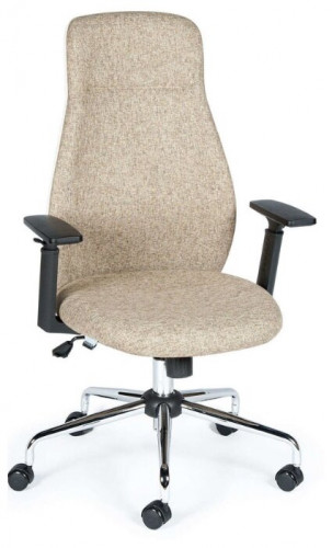 кресло для руководителя norden chairs милан, обивка: текстиль, цвет: ткань светло-бежевая в Чите