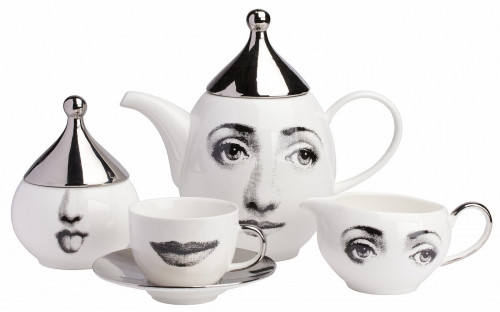 чайный сервиз пьеро форназетти faces silver в Чите