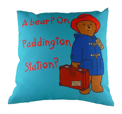 подушка с принтом paddington bear blue в Чите