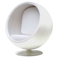 кресло eero ball chair белое в Чите