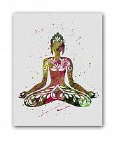 постер yoga а4 в Чите