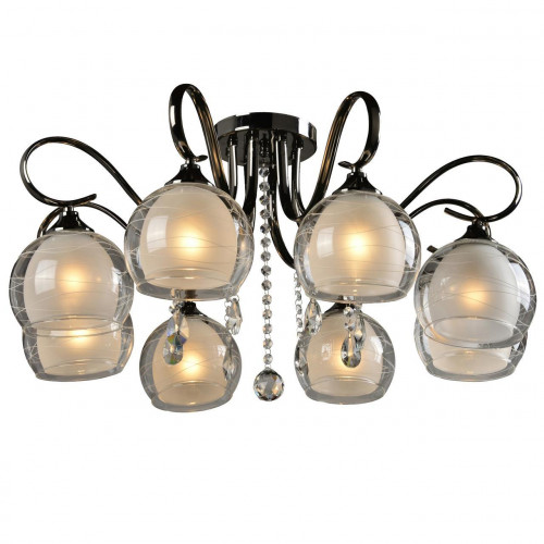 потолочная люстра idlamp merinella 877/8pf-darkchrome в Чите