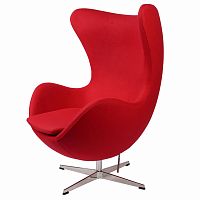 кресло arne jacobsen темно-красное в Чите