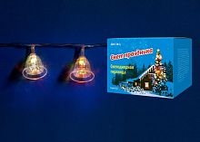 светодиодная гирлянда «колокольчики» 280см rgb (07919) uniel uld-s0280-020/dta rgb ip20 bells в Чите
