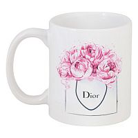 кружка с рисунком dior peonies в Чите