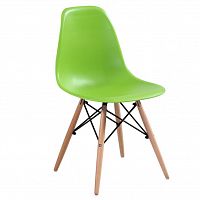 стул деревянный pc-015 зеленый (eames style) в Чите