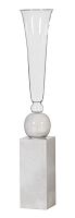 ваза настольная crystal circle white small в Чите