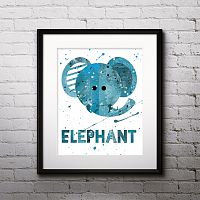 постер elephant а4 в Чите