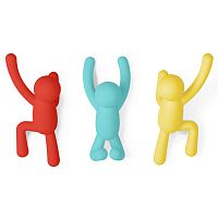 вешалки-крючки buddy 3 шт. разноцветные яркие в Чите
