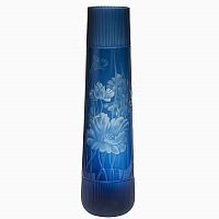 ваза стеклянная (синяя) 75*20 в Чите