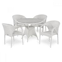 комплект плетеной мебели white на 4 персоны в Чите