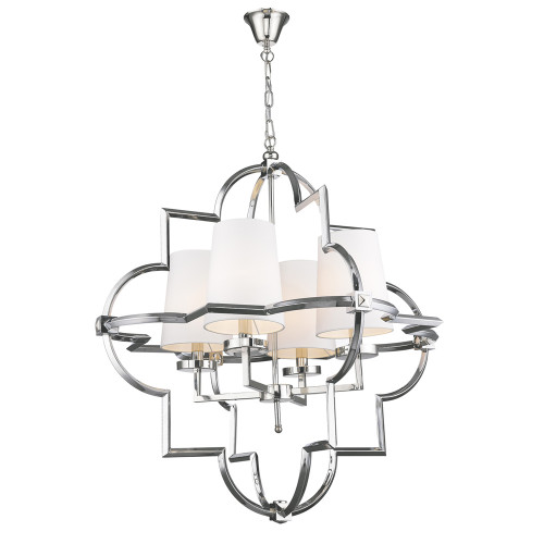 люстра mandeville l nickel от delight collection белая/никель в Чите