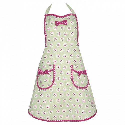 фартук cherry berry p.green w/bow в Чите