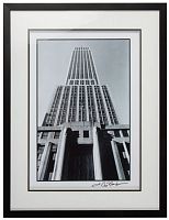постер в черной раме 44х57 см empire state building в Чите