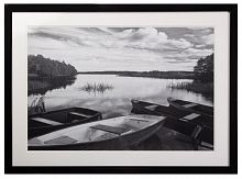 постер с паспарту в раме four boats at sunset в Чите