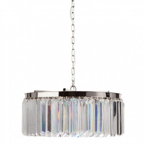 люстра rhys clear glass хром, прозрачная, чёрная в Чите