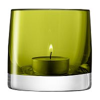 подсвечник стеклянный зеленый для чайной свечи light colour, 8,5 см в Чите