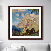 картина: view of monte solaro, capri, 1940г. в Чите